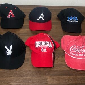 Lot of 6 Mix Random Hats for Men